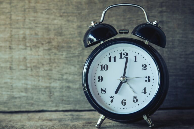 Old fashioned alarm clock